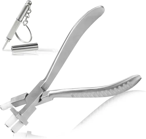 Miniatura 14 de Alicates de nailon con punta redonda y plana para lentes de 6 pulgadas, alicates de ajuste, herramienta de reparación de gafas, herramientas