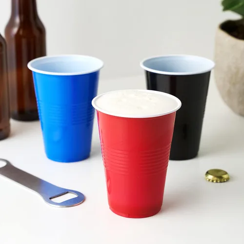 Miniatura 9 de TRUE Vasos de plástico para cócteles, refrescos, café helado, té helado, pong de cerveza, vasos desechables para fiesta de cumpleaños, noches
