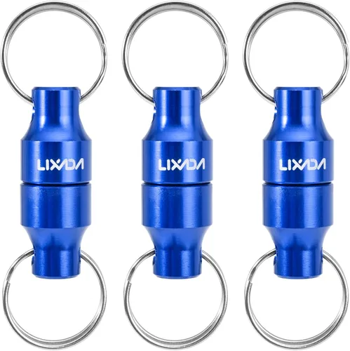 Miniatura 12 de LIXADA Soporte de liberación de red magnética para pesca Zinger Retractores de red de pesca con mosca, clip magnético, conector de red de aterrizaje