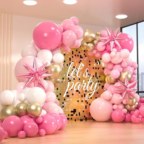 Miniatura 9 de Kit de arco de 161 globos de color negro, blanco y naranja, con 3 globos de papel de aluminio en explosión de estrellas para cumpleaños, graduación