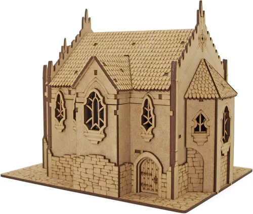 Miniatura 2 de Towerrex Temple D&D Terrain, edificios de fantasía de madera para miniaturas de 0.984 in, 1.260 in, 1.102 in, mazmorras y dragones, Pathfinder