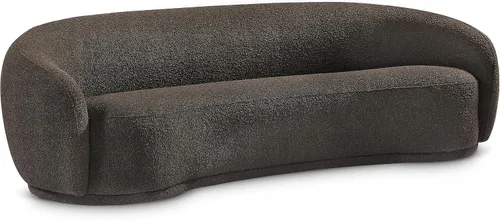 Miniatura 17 de Meridian Furniture 693Black-S Hyde Collection Modern Sofá tapizado de tela Boucle contemporáneo, negro, 89.5 pulgadas de ancho x 38 pulgadas