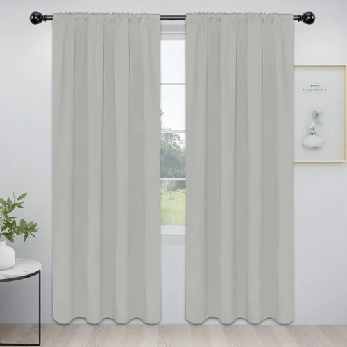 Miniatura 120 de Easy-Going - Cortinas opacas con bolsillo para varilla para el dormitorio, cortinas para ventanas que oscurecen la habitación o la sala de estar