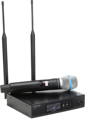Miniatura 5 de Shure Transmisor de mano QLXD2/B87A con cápsula de micrófono vocal BETA 87A - para uso con sistemas de micrófono inalámbrico digital QLX-D, receptor