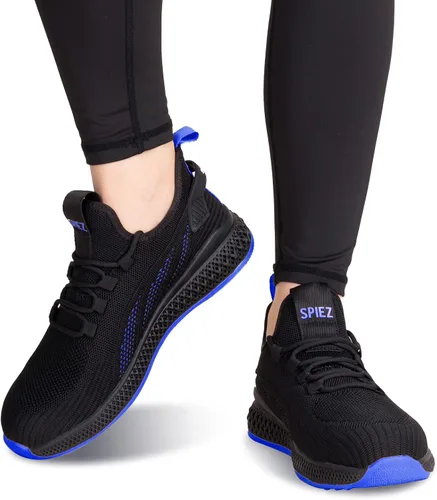 Miniatura 2 de SPIEZ Zapatos de seguridad unisex con puntera compuesta, a prueba de pinchazos, transpirables, zapatos de trabajo para hombres y mujeres, tenis