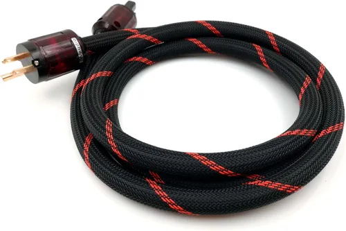 WAudio Cable de alimentación universal de alta fidelidad de audio de alta fidelidad de 10 AWG Cable de alimentación de CA Enchufe de EE. UU
