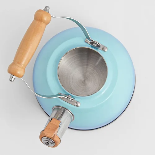 Miniatura 5 de ROCKURWOK - Tetera para estufa, tetera con mango ergonómico de tacto fresco, tetera de acero inoxidable de grado alimenticio, hervidor de té