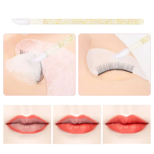 Miniatura 4 de Juego de 300 brochas desechables para labios (dorado)