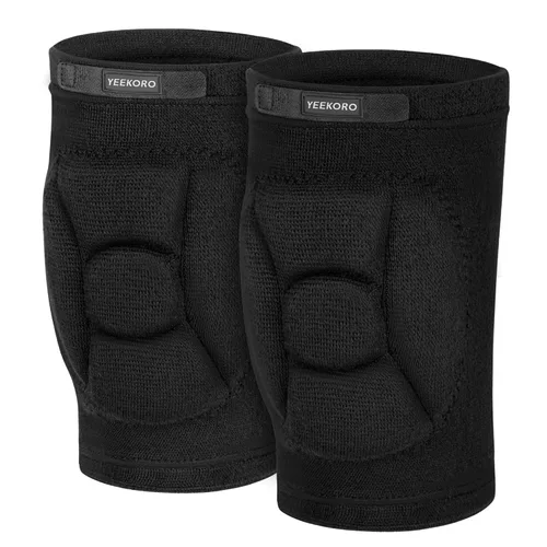 Rodilleras de voleibol para jóvenes jóvenes, protector de rodilla con almohadilla gruesa, rodillera antideslizante para voleibol, lucha libre y