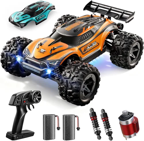HOMETALL 1:18 Coches RC Rápidos para Adultos - 38+ KPH Coche de Control Remoto Todo Terreno - Camión Monstruo RC de Alta Velocidad 4x4 Todo Terreno