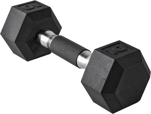 Miniatura 17 de CAP Barbell Peso de la mancuerna hexagonal recubierta, individual, 10-120 libras, múltiples opciones