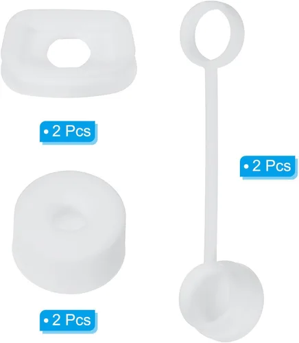 Miniatura 3 de Home and Garden Parts 1 Set/6Pcs Silicone Spill Stopper Accesorios para Taza de Paja 1.0 40oz/30oz Blanco #CN/251024/00157