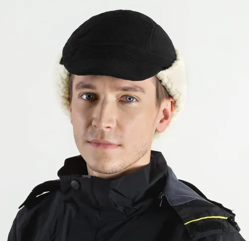 Miniatura 2 de Connectyle Sombreros de invierno cálidos de forro polar para hombre con visera resistente al viento con orejeras