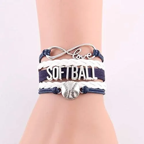 Miniatura 8 de Pulsera de infinito de softball - Joyería de sóftbol - Pulsera ajustable para jugadores de sóftbol, regalos de equipo y entrenadores