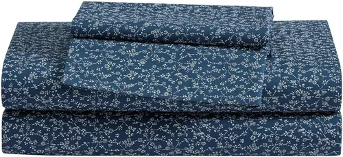 Miniatura 133 de Eddie Bauer - Juego de ropa de cama de percal de algodón, decoración fresca y elegante para el hogar, sábanas de tamaño King