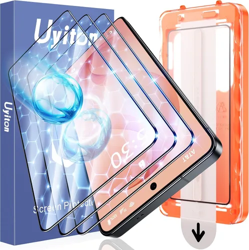 Miniatura 15 de Uyiton UnBreak-Glass - Protector de pantalla de privacidad para Samsung Galaxy S25 Ultra, soporte ultrasónico de huellas dactilares, marco de Negro