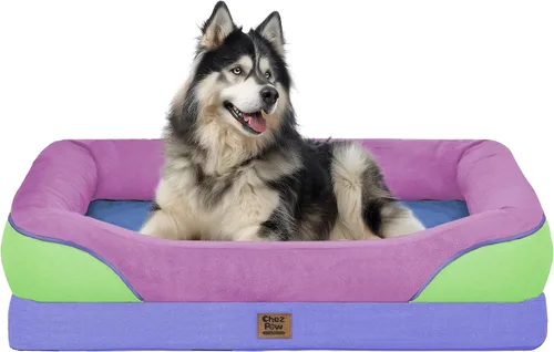 Miniatura 14 de Cama ortopédica grande lavable para perros, sofá XL para perros, cama de cuatro lados para perros, impermeable, antideslizante, para perros de gran