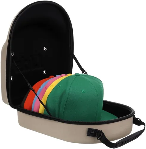 Miniatura 13 de Lids Estuche de viaje para gorras, para 6 sombreros, exterior de camuflaje duradero con interior negro, almacenamiento con asa y correa de hombro