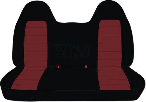Miniatura 17 de Totally Covers Compatible con Ford F-150 F-250 F-350 1992-1998 Fundas de Asientos de Camión de Dos Tonos (Banco Sólido Delantero/Trasero) con/sin
