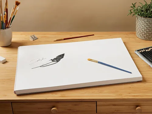 Miniatura 2 de Canson Imagine Mixed Media - Papel de 7.05 oz/m², color blanco natural, bloc A3, incluye 50 hojas