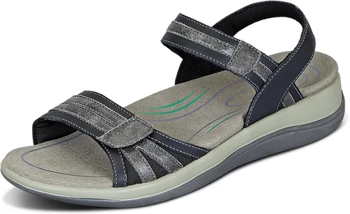 Orthofeet Sandalias de soporte de arco para mujer, ideales para aliviar el dolor de talón y pies. Diseño terapéutico con soporte de arco, refuerzo
