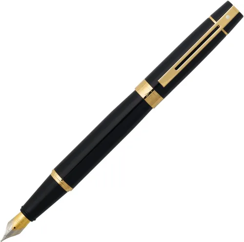 Miniatura 9 de Sheaffer 300 - Bolígrafo de punta redonda con detalles en cromo y tono dorado Ribete cromado/dorado