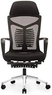 Miniatura 7 de Silla de computadora, silla giratoria para oficina en casa, respaldo de masaje, respaldo alto de malla, reclinable plano (estilo 1)