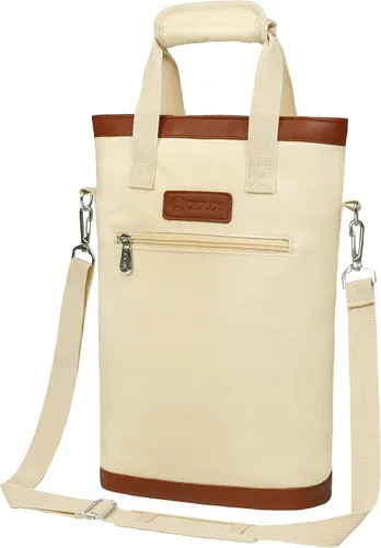 Miniatura 13 de opux - Portavinos para 2 botellas, bolsa aislada a prueba de fugas para vino, bolsa de enfriamiento portátil para viajes BYOB, picnic, estuche