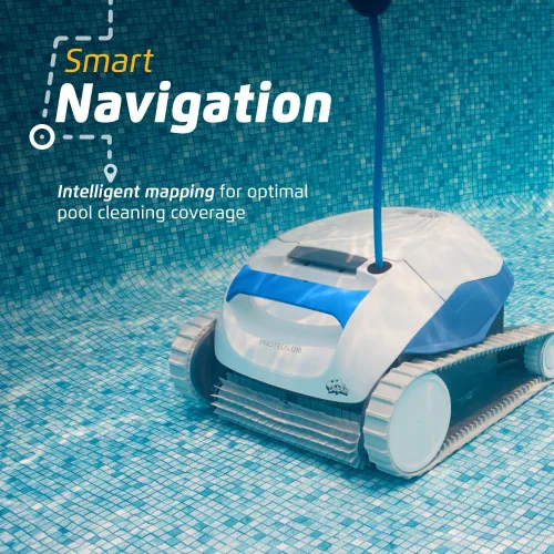 Miniatura 3 de Dolphin Proteus DX1 - Aspiradora robótica automática para piscinas, cepillo de limpieza activo, acceso a filtros de carga superior, ideal