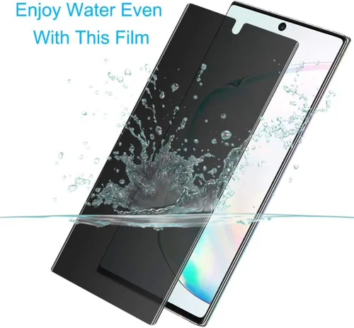 Miniatura 2 de [Paquete de 2] Protector de pantalla de privacidad compatible con Samsung Galaxy Note 10 Plus Note 10+ Note 10 Plus 5G
