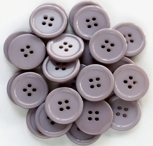 Miniatura 20 de GANSSIA Botones de 1 pulgada (25mm) redondos de 4 agujeros para costura, botón de color beige de respaldo plano, para manualidades DIY, paquete