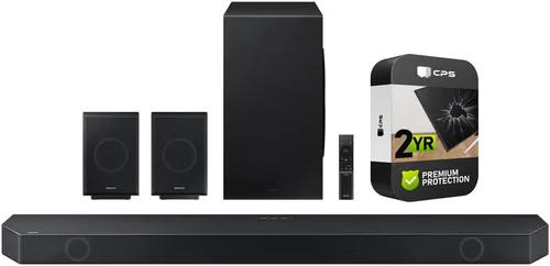Miniatura 19 de Samsung Serie Q Barra de sonido HW-Q900F 7.1.2 canales Subwoofer (2025) Paquete con Streaming de películas Premiere, 2 cables HDMI, protección CPS