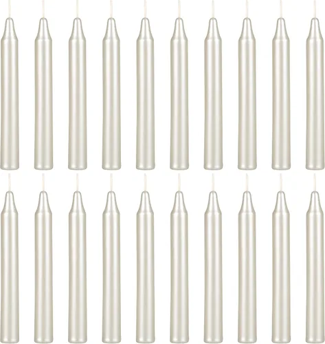 Miniatura 42 de SRG 40 mini velas cónicas color azul claro sin perfume, 4 pulgadas de alto x 1/2 pulgada de diámetro, ideal para lanzar campanadas, rituales