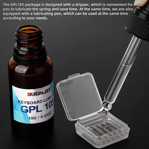 Miniatura 2 de RUNJRX - Lubricante de interruptor GPL 105 0.53 oz/0.53 onzas, lubricante de interruptor de teclado para interruptor de teclado, lubricante