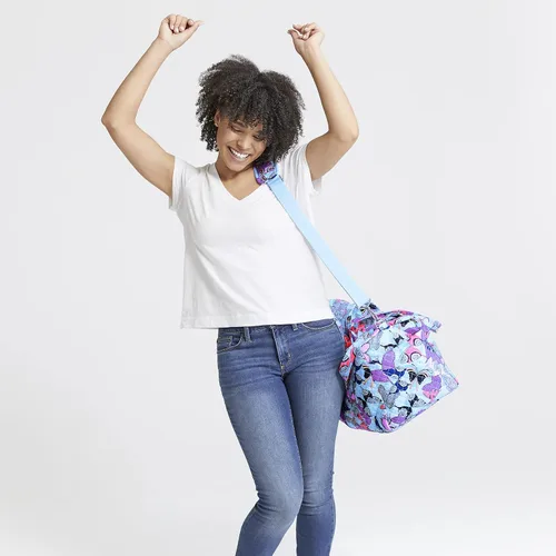 Miniatura 6 de Vera Bradley Bolso de viaje mediano de algodón para mujer