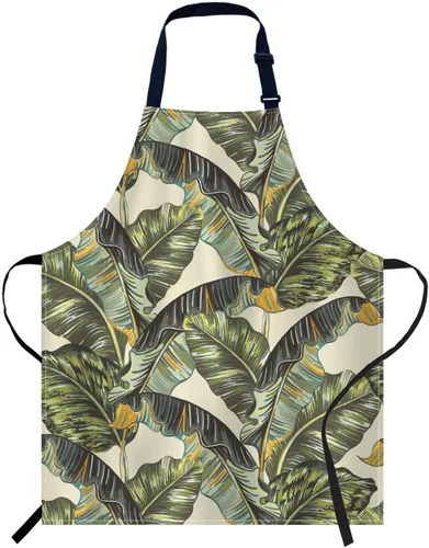 Miniatura 18 de oFloral Delantal de campo de fútbol americano y pelota, unisex, ajustable, delantal de chef de cocina, delantal para mujeres y hombres para cocina