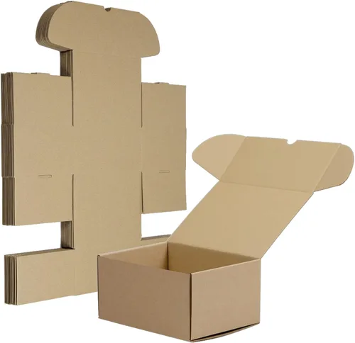 Miniatura 15 de Juego de 25 cajas de envío de 6 x 4 x 4 pulgadas, cajas de cartón corrugado marrón para embalaje de pequeñas empresas