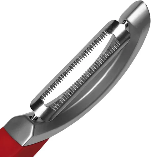 Miniatura 2 de Microplane Pelador giratorio dentado profesional para tomate y kiwi, para uso a mano derecha e izquierda