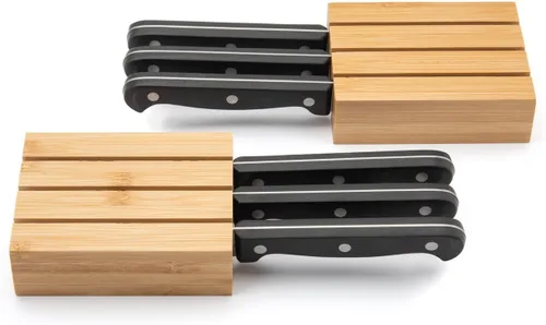 Miniatura 6 de Organizador de Cajón de Cocina Purawood - Organizador de Utensilios Extensible para Cocina, Bandeja de Cuchillos y Organizador de Cubiertos, 3-5