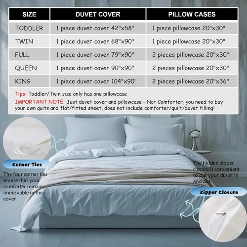 Miniatura 6 de Erosebridal Juego de ropa de cama de hurón para niños, funda de edredón de animales salvajes, bonita funda de edredón de vida silvestre para niños
