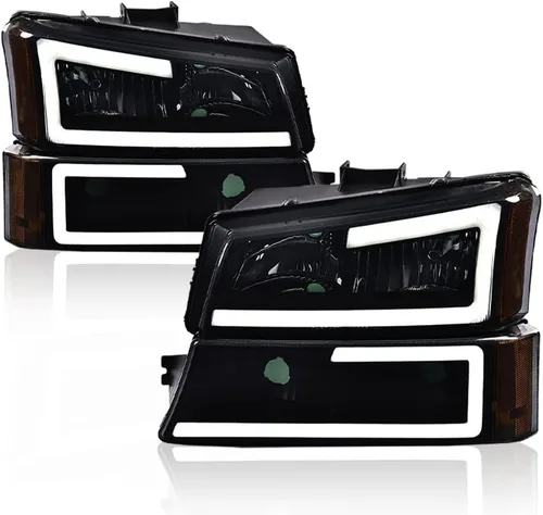 Miniatura 52 de CHEDA Conjunto de Faros Delanteros Faro Compatible con GMC Canyon/Chevy Colorado 2004-2012 Conjunto de Faros Luces de Parachoques