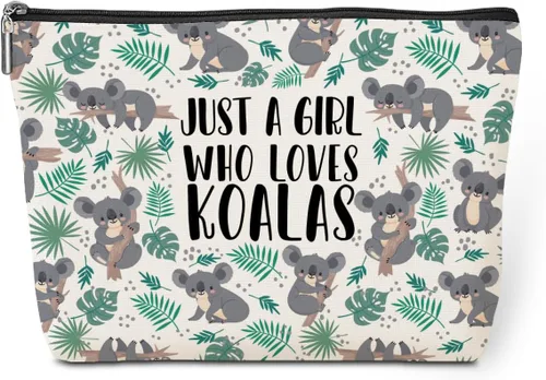Miniatura 10 de jeilink Linda chica ama a los animales, bolsa de maquillaje divertida de viaje, bolsa de aseo de viaje, recuerdos de fiesta de animales, decoración