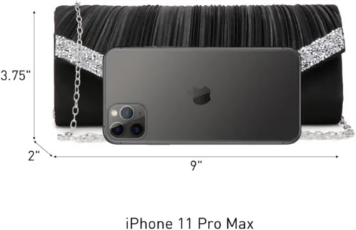 Miniatura 26 de Dasein Bolsos de mano para mujer, bolsos de noche formales con diamantes de imitación para boda, fiesta, baile de graduación, bolso elegante