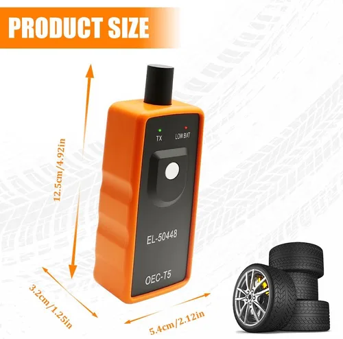 Miniatura 2 de TPMS Herramienta de reaprendizaje para sensor de neumáticos GM, herramienta de programación TPMS, EL-50448 OEC T5 Sistema de activación y reinicio