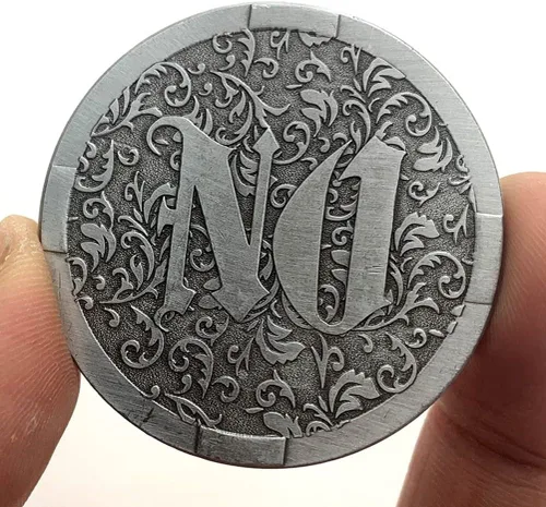 Miniatura 3 de Glamtune Sí No Challenge Medallón de Monedas Decisiones Maker Moneda Souvenir Collector