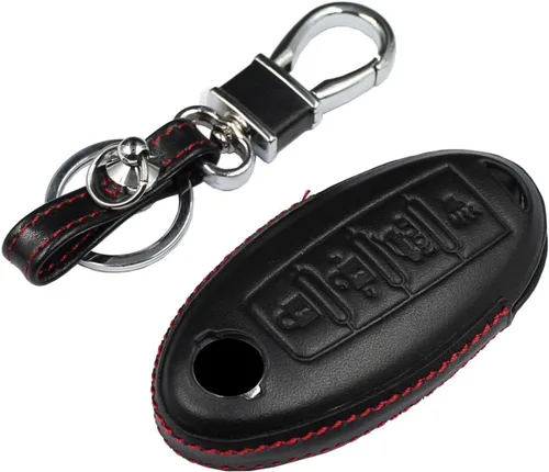 Miniatura 13 de Funda para Llavero de Silicona Suave con Textura de Fibra de Carbono para Nissan 370Z Altima Armada Frontier GT-R Leaf Maxima Murano Pathfinder