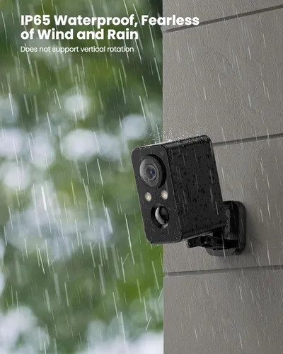 Miniatura 8 de Cámaras de seguridad BECAMSO inalámbricas para exteriores con batería: cámara horizontal de 180° para seguridad del hogar, batería, cámara