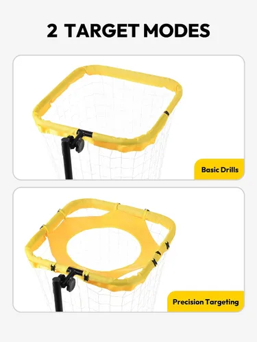 Miniatura 5 de A11N SPORTS Red de entrenamiento de voleibol ajustable con 5 ángulos y ajustes de altura, equipo de entrenamiento de voleibol portátil con 2 modos