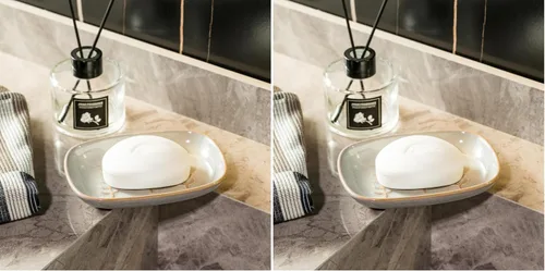 Miniatura 31 de Miamolo Jabonera limpiadora para ducha, jabonera de cerámica para barra de jabón grande, champú o esponja, bandeja ahorradora de jabón para baño