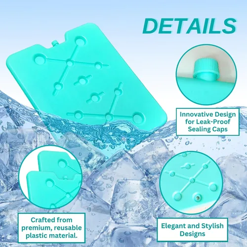 Miniatura 4 de GURIN Paquetes de hielo reutilizables para loncheras, refrigeradores de bolsas o mochilas, frías hasta 8-12 horas de larga duración para camping